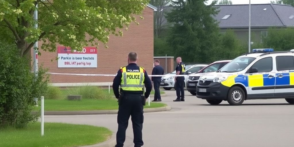Köping Crime Scene: Police Cordons Off BBL/AT Parking Lot 5 Köping Crime Scene: Police Cordons Off BBL/AT Parking Lot 5
