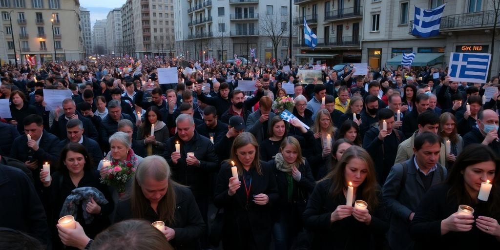 Greece Gripped by Mass Protests and Strikes on Train Crash Anniversary 25 Greece Gripped by Mass Protests and Strikes on Train Crash Anniversary 25